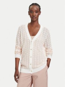 Fracomina Kardigan FS26ST8004K41501 Beżowy jasny Regular Fit. Brązowe kardigany Fracomina, z lyocellu. Za 539,99 zł.