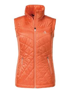 Schöffel Kamizelka hybrydowa "Stams" w kolorze pomarańczowym rozmiar: 40. Pomarańczowe kamizelki Schöffel, bez wzorów, bez kołnierzyka, bez ramiączek, bez kaptura. Za 232,23 zł.