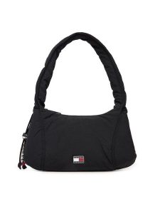 Tommy Jeans Torebka Tjw Casual Shoulder Bag AW0AW18068 Czarny. Czarne torebki klasyczne Tommy Jeans, bez wzorów, z jeansu, bez dodatków. Za 369,99 zł.