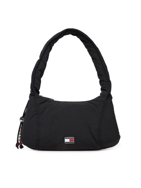 Tommy Jeans Torebka Tjw Casual Shoulder Bag AW0AW18068 Czarny. Czarne torebki klasyczne Tommy Jeans, bez wzorów, z jeansu, bez dodatków. Za 329,99 zł.
