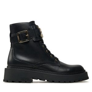 Trapery Liu Jo. Czarne buty zimowe Liu Jo, bez obcasa, bez zapięcia. Za 929,99 zł.