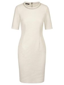 APART Sukienka w kolorze białym rozmiar: 36. Białe sukienki Apart, na co dzień, bez wzorów, bez kołnierzyka, bez ramiączek, mini, proste. Za 148,61 zł.