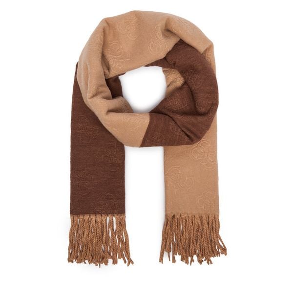 Szalik Guess. Brązowe szaliki Guess, z aplikacjami. Za 194,99 zł.