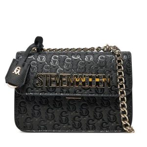 Torebka Steve Madden. Czarne torebki klasyczne Steve Madden, bez wzorów, bez dodatków. Za 279,99 zł.