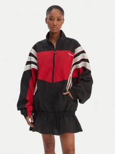 Adidas Sukienka codzienna Santiago KC9134 Czarny Oversize. Czarne kombinezony ADIDAS, m, bez wzorów, z syntetyku, bez kołnierzyka, bez ramiączek. Za 399,99 zł.