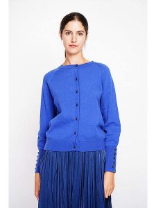 ASSUILI Kardigan w kolorze niebieskim rozmiar: 38. Niebieskie kardigany Assuili. Za 143,56 zł.