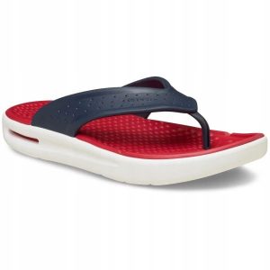 Japonki Dla Dorosłych Crocs In Motion Flip. Zielone klapki Crocs, bez wzorów, z materiału, bez obcasa. Za 239,99 zł.