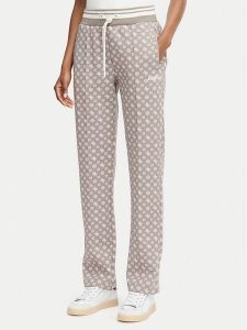 Guess Spodnie dresowe V5YB20 KB212 Brązowy jasny Regular Fit. Brązowe spodnie dresowe Guess, l, z aplikacjami, z dresówki. Za 394,99 zł.