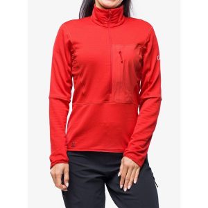 Bluza polarowa damska Berghaus MTN Arete LB HZ. Czerwone bluzy Berghaus, na zimę, m, bez wzorów, z polaru, bez kaptura. Za 361,99 zł.