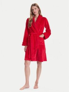 LAUREN RALPH LAUREN Szlafrok ILN42455F Czerwony. Czerwone szlafroki Lauren Ralph Lauren, l, bez wzorów, z syntetyku, bez kaptura. Za 369,99 zł.