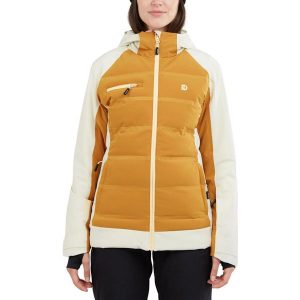Damska kurtka narciarska Fundango Medina Padded. Białe kurtki sportowe FUNDANGO, na zimę, s, bez wzorów, bez kaptura, narciarskie. Za 589,90 zł.