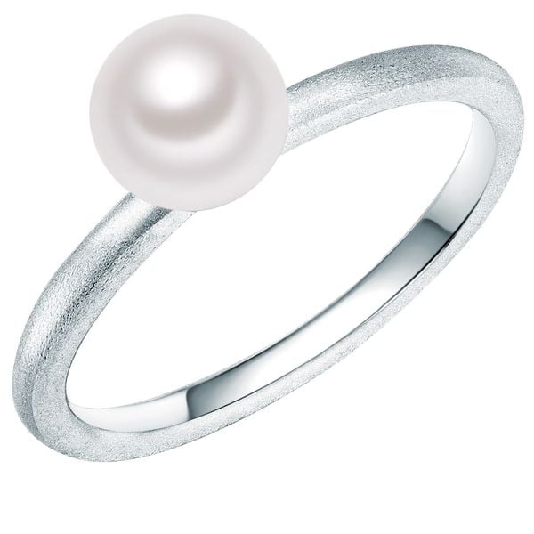 Valero Pearls Pierścionek z perłą srebro wysokiej próby Perła hodowlana słodkowodna srebrny Pierścionki 1 ct Damski. Szare pierścionki Valero Pearls, z perłą, srebrne. Za 119,99 zł.