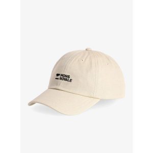Czapka z daszkiem Mons Royale Original Cap - oatmeal. Brązowe czapki Mons Royale, bez wzorów, sportowe. Za 109,99 zł.