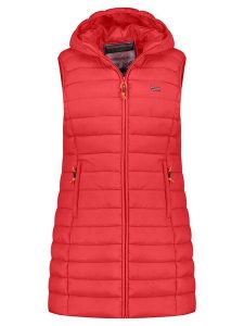 Geographical Norway Kamizelka pikowana "Vatikolor" w kolorze czerwonym rozmiar: XXL. Czerwone kamizelki Geographical Norway, xxl, bez wzorów, bez kołnierzyka, bez ramiączek, bez kaptura. Za 158,10 zł.