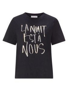 Rich&Royal Koszulka w kolorze czarnym rozmiar: M. Czarne bluzki Rich&Royal, m, bez wzorów, z bawełny, bez kołnierzyka, bez ramiączek. Za 83,03 zł.