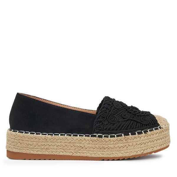 Espadryle DeeZee. Czarne espadryle DeeZee, bez wzorów, bez obcasa. Za 139,99 zł.