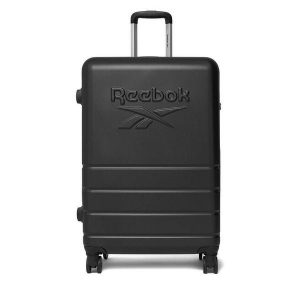 Walizka duża Reebok. Czarne walizki Reebok, bez wzorów, duże. Za 299,99 zł.