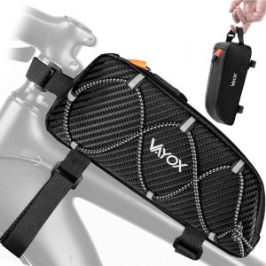 Torba rowerowa na ramę VAYOX VA0347 wodoodporna. Czarne torebki klasyczne VAYOX, bez wzorów, bez dodatków. Za 59,00 zł.