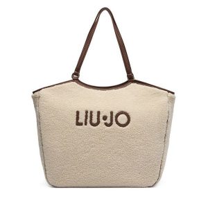 Torebka Liu Jo. Brązowe shopper bag Liu Jo, bez wzorów, bez dodatków. Za 559,99 zł.