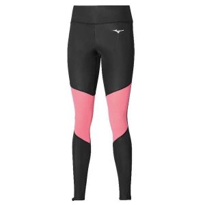 Damskie legginsy Mizuno Core Impulse. Czarne legginsy Mizuno, bez wzorów, z elastanu, długie. Za 119,99 zł.