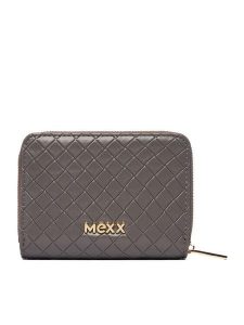 MEXX Portfel CEO-MEXX-W1-004-SS26 Szary. Szare portfele Mexx, bez wzorów, ze skóry. Za 69,99 zł.