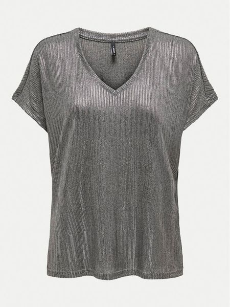 ONLY Bluzka Mirinda 15333628 Szary Regular Fit. Szare bluzki ONLY, s, bez wzorów, z syntetyku, bez kołnierzyka, bez ramiączek. Za 59,99 zł.