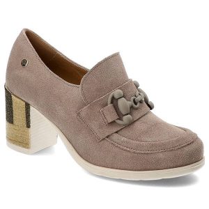 Beżowe Półbuty Maciejka Stylowe Buty Na Obcasie. Brązowe półbuty Maciejka, na wiosnę, bez wzorów, ze skóry, bez obcasa, na obcasie, bez zapięcia. Za 439,00 zł.