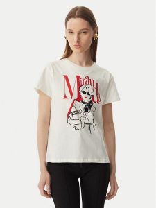 Rinascimento T-Shirt CFC0129301003 Biały Regular Fit. Białe t-shirty Rinascimento, l, bez wzorów, z bawełny, bez kołnierzyka, bez ramiączek. Za 259,99 zł.