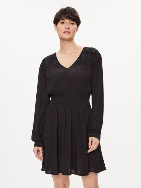 Vila Sukienka codzienna Mesa 14092006 Czarny Loose Fit. Czarne kombinezony Vila, na co dzień, bez wzorów, z wiskozy, bez kołnierzyka, bez ramiączek, proste. Za 129,99 zł.