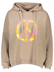 Miss goodlife Bluza w kolorze beżowym rozmiar: XL. Brązowe bluzy miss goodlife, xl, bez wzorów, z bawełny, z kapturem. Za 202,03 zł.