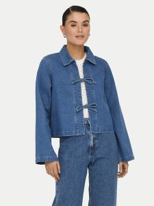 ONLY Kurtka jeansowa Thora 15357228 Niebieski Regular Fit. Niebieskie kurtki ONLY, l, bez wzorów, z bawełny, bez kaptura. Za 219,99 zł.