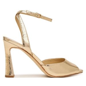 Sandały MICHAEL Michael Kors. Żółte sandały MICHAEL Michael Kors, bez wzorów, bez obcasa, na słupku, bez zapięcia. Za 597,99 zł.