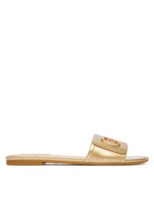 Liu Jo Klapki Sandy 03 SA6127 EX029 Złoty. Żółte klapki Liu Jo, bez wzorów, ze skóry, bez obcasa. Za 419,99 zł.