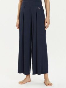 Emporio Armani Underwear Spodnie piżamowe 164850 4R224 00135 Granatowy Relaxed Fit. Niebieskie piżamy Emporio Armani Underwear, bez wzorów, z wiskozy, bez ramiączek. Za 219,99 zł.