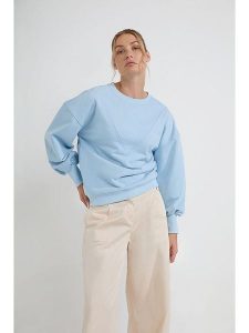 Josephine & Co Bluza "Donovan" w kolorze błękitnym rozmiar: XL. Niebieskie bluzy Josephine & Co, xl, bez wzorów, z bawełny, bez kaptura. Za 171,68 zł.