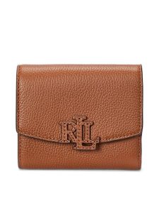 LAUREN RALPH LAUREN Portfel 432966782002 Brązowy. Brązowe portfele Lauren Ralph Lauren, bez wzorów, ze skóry. Za 360,99 zł.