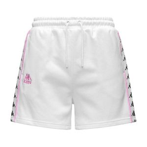 Shorty damski Kappa Banda Ivissa 222. Białe szorty Kappa, bez wzorów. Za 269,50 zł.