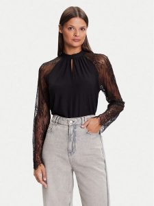 Vero Moda Bluzka Milla 10334620 Czarny Loose Fit. Czarne bluzki Vero Moda, l, bez wzorów, z syntetyku, bez kołnierzyka, bez ramiączek. Za 89,99 zł.