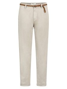 Sublevel Spodnie chino w kolorze kremowym rozmiar: XXL. Brązowe chinosy Sublevel, bez wzorów, ze skóry. Za 104,99 zł.