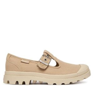 Półbuty Palladium. Brązowe półbuty Palladium, bez wzorów, bez obcasa, na płaskiej podeszwie, bez zapięcia. Za 349,99 zł.