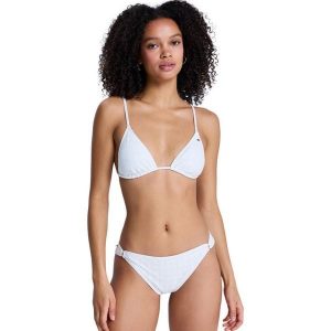 Zestaw trójkątny bikini damski ROXY ISLAND. Białe bikini Roxy, bez wzorów, z elastanu. Za 299,99 zł.