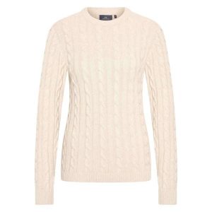 Sweter damski HV Polo Tally. Białe swetry klasyczne HV POLO, na zimę, bez kołnierzyka. Za 370,50 zł.