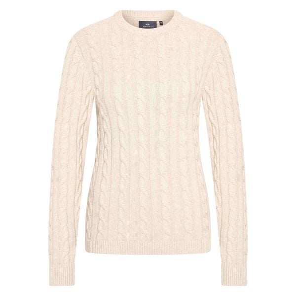 Sweter damski HV Polo Tally. Białe swetry klasyczne HV POLO, na zimę, bez kołnierzyka. W wyprzedaży za 348,00 zł.