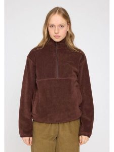 MAZINE Bluza polarowa "Nash" w kolorze brązowym rozmiar: M. Brązowe bluzy MAZINE, m, bez wzorów, z polaru, bez kaptura. Za 139,54 zł.