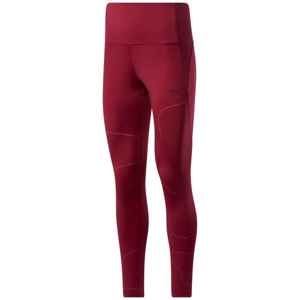 Legginsy damskie Reebok TS Lux Perform Perf. Fioletowe legginsy Reebok, bez wzorów, z nylonu. Za 290,00 zł.