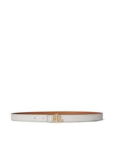 LAUREN RALPH LAUREN Pasek 412P04418003 Biały. Białe paski Lauren Ralph Lauren, bez wzorów, ze skóry. Za 349,99 zł.