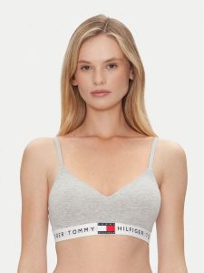 Tommy Hilfiger Biustonosz braletka UW0UW05715 Szary. Szare biustonosze TOMMY HILFIGER, bez wzorów, z bawełny. Za 109,99 zł.