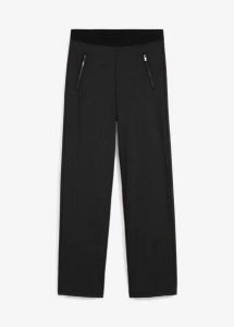 Legginsy termiczne ze stretchem. Czarne legginsy bonprix, bez wzorów. Za 129,99 zł.