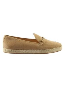 Högl Skórzane espadryle w kolorze beżowym rozmiar: 40. Brązowe espadryle HÖGL, bez wzorów, bez obcasa. Za 320,63 zł.