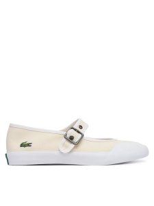 Lacoste Baleriny Mary-J 51SFA0134 Beżowy. Brązowe balerinki Lacoste, bez wzorów, z materiału, bez obcasa, bez zapięcia. Za 337,99 zł.